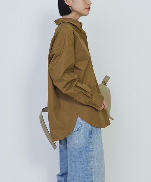 1er Arrondissement(プルミエアロンディスモン)の「ハイポリコットンシャツ(シャツ/ブラウス・レディース・イエロー系その他5/オフホワイト/ダークネイビー/ダークブラウン・38/36)」の7枚目の写真