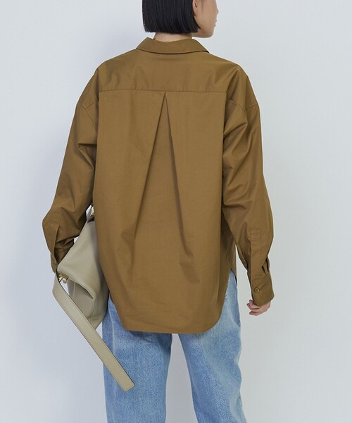 1er Arrondissement(プルミエアロンディスモン)の「ハイポリコットンシャツ(シャツ/ブラウス・レディース・イエロー系その他5/オフホワイト/ダークネイビー/ダークブラウン・38/36)」の8枚目の写真