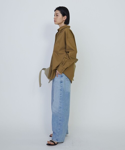 1er Arrondissement(プルミエアロンディスモン)の「ハイポリコットンシャツ(シャツ/ブラウス・レディース・イエロー系その他5/オフホワイト/ダークネイビー/ダークブラウン・38/36)」の11枚目の写真