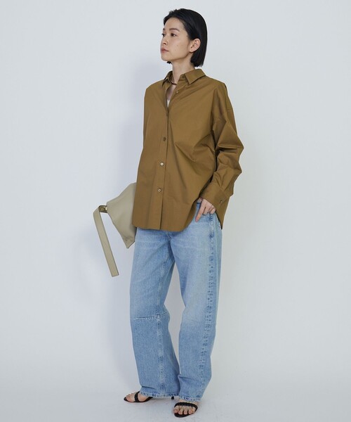 1er Arrondissement(プルミエアロンディスモン)の「ハイポリコットンシャツ(シャツ/ブラウス・レディース・イエロー系その他5/オフホワイト/ダークネイビー/ダークブラウン・38/36)」の12枚目の写真