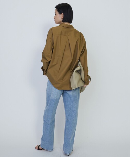 1er Arrondissement(プルミエアロンディスモン)の「ハイポリコットンシャツ(シャツ/ブラウス・レディース・イエロー系その他5/オフホワイト/ダークネイビー/ダークブラウン・38/36)」の14枚目の写真