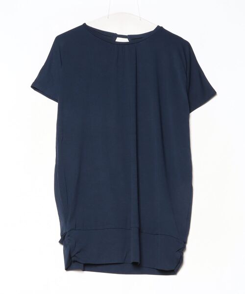 TIGORA(ティゴラ)の「ティゴラ TIGORA フィットネス 背中開きチュニックTシャツ(Tシャツ/カットソー・レディース・ライトグレー/ネイビー/エメラルド/ペールイエロー・S/M/L/XL)」の3枚目の写真