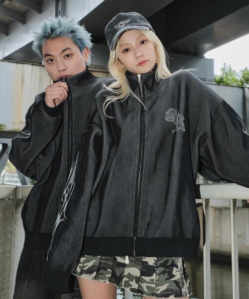 SHORT ROUND(ショートラウンド)の「SHORT ROUND/トライバルスリーブニットブルゾン(カーディガン/ボレロ・メンズ・ブラック・MEDIUM/LARGE)」の18枚目の写真