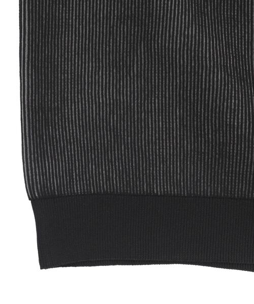 SHORT ROUND(ショートラウンド)の「SHORT ROUND/トライバルスリーブニットブルゾン(カーディガン/ボレロ・メンズ・ブラック・MEDIUM/LARGE)」の6枚目の写真
