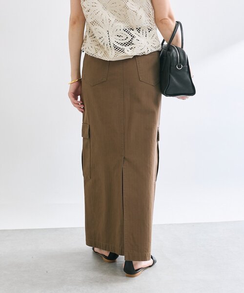 RIVE DROITE（リヴドロワ）の「【MONN.:.(モン)】カーゴマキシスカート（スカート・レディース・カーキ/ブラウン・38/36/34）」の20枚目の写真