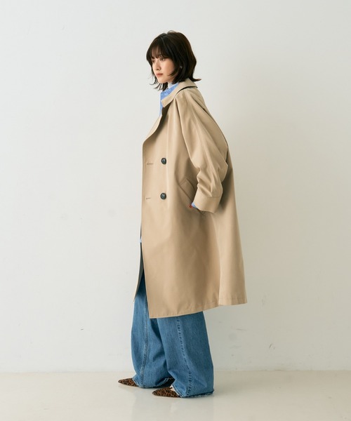TICCA(ティッカ)の「【定番人気2026SS新作】【TICCA/ティッカ】テントトレンチコート(トレンチコート・レディース・ネイビー/ベージュ/カーキ・フリー)」の19枚目の写真