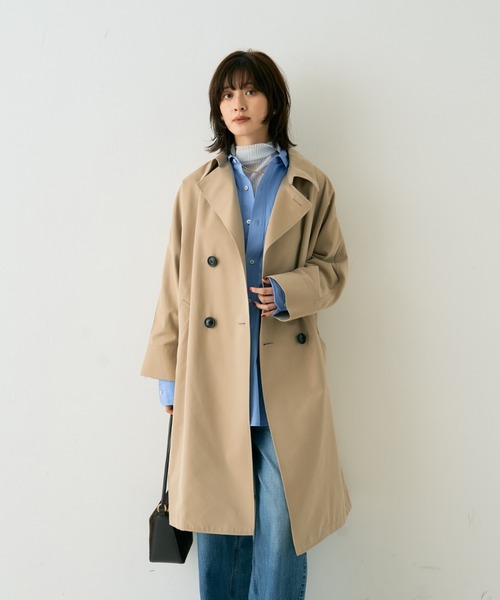 TICCA(ティッカ)の「【定番人気2026SS新作】【TICCA/ティッカ】テントトレンチコート(トレンチコート・レディース・ネイビー/ベージュ/カーキ・フリー)」の7枚目の写真