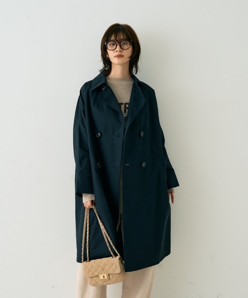 TICCA(ティッカ)の「【定番人気2026SS新作】【TICCA/ティッカ】テントトレンチコート(トレンチコート・レディース・ネイビー/ベージュ/カーキ・フリー)」の11枚目の写真