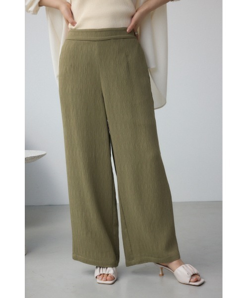 AZUL by moussy(アズールバイマウジー)の「プリーツリラックスワイドパンツ(スラックス・レディース・アイボリー/ブラック/ライトカーキ・SMALL/MEDIUM)」の13枚目の写真