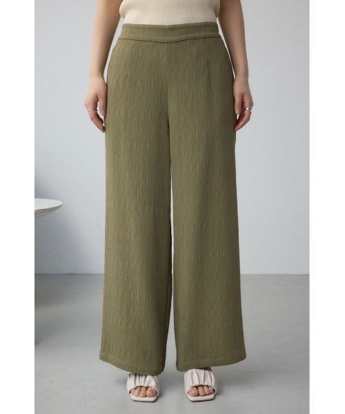 AZUL by moussy(アズールバイマウジー)の「プリーツリラックスワイドパンツ(スラックス・レディース・アイボリー/ブラック/ライトカーキ・SMALL/MEDIUM)」の10枚目の写真