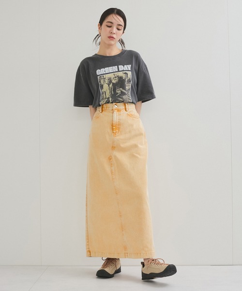 硫化染めカツラギスカート（デニムスカート）｜LE CERCLE par rope