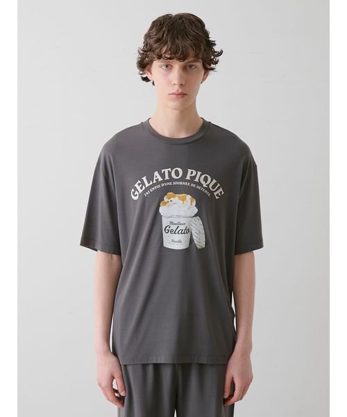 セール】【HOMME】【接触冷感】スリーピングドッグワンポイントT