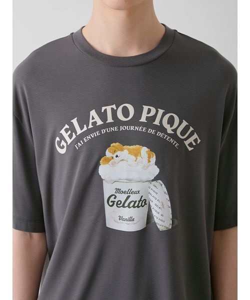 gelato pique 【UNISEX】Tシャツ ハーフパンツセット gelato pique パジャマ 「ONLINE限定」「HOMME」「接触冷感