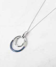 SHOO・LA・RUE | オーバル2フープネックレス(ネックレス)