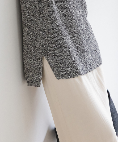 Noble（ノーブル）の「《追加》片畦ノースリーブニット（ニット/セーター・レディース・サックスブルー/マルチ/ライトグレー・FREE）」の18枚目の写真