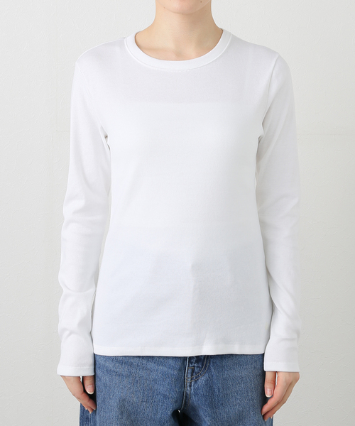 Spick &amp; Span - PETIT BATEAU 別注　ML COL ROND TEEロゴ Spick & Span - PETIT BATEAU 別注 ML COL ROND TEEロゴの通販