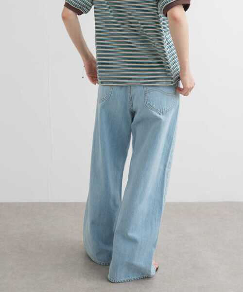 Lee(リー)の「『別注』Lee×DOORS ワイドストレートパンツ(デニムパンツ・レディース・ライトインディゴブルー/ベージュ/インディゴブルー・X-SMALL/SMALL/MEDIUM)」の6枚目の写真