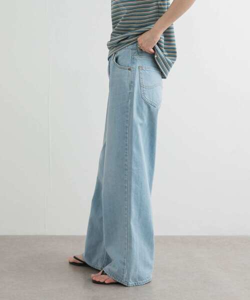 Lee(リー)の「『別注』Lee×DOORS ワイドストレートパンツ(デニムパンツ・レディース・ライトインディゴブルー/ベージュ/インディゴブルー・X-SMALL/SMALL/MEDIUM)」の10枚目の写真