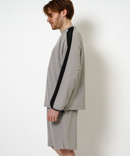 THE MILES（ザ マイルズ）の「GYMTEC 4WAYストレッチワークアウト メッシュ切替長袖ピステ（Tシャツ/カットソー・メンズ・ライトグレー/ダークグレー/ネイビー/ブラック・MEDIUM/LARGE/X-LARGE）」の12枚目の写真