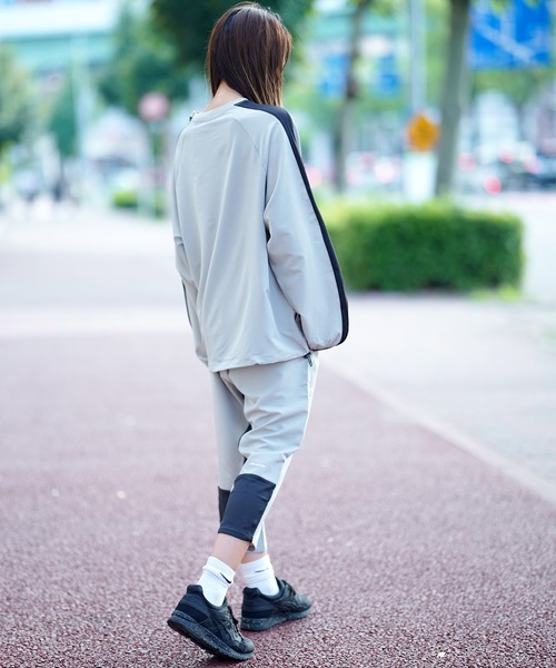 THE MILES（ザ マイルズ）の「GYMTEC 4WAYストレッチワークアウト メッシュ切替長袖ピステ（Tシャツ/カットソー・メンズ・ライトグレー/ダークグレー/ネイビー/ブラック・MEDIUM/LARGE/X-LARGE）」の20枚目の写真