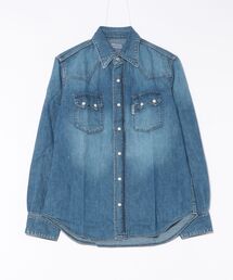 ST814 ライトデニム ローパーウォッシュ ウエスタンシャツ