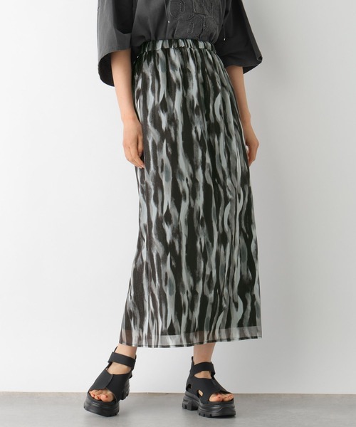 LEPSIM（レプシィム）の「マーブル柄ナロースカート　326085（スカート・レディース・ブラック/ブルー/ライトパープル・FREE）」の5枚目の写真