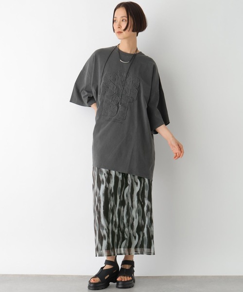 LEPSIM（レプシィム）の「マーブル柄ナロースカート　326085（スカート・レディース・ブラック/ブルー/ライトパープル・FREE）」の13枚目の写真