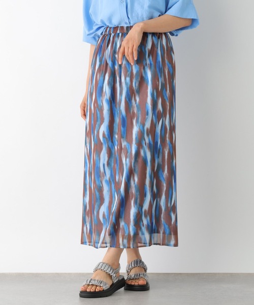 LEPSIM（レプシィム）の「マーブル柄ナロースカート　326085（スカート・レディース・ブラック/ブルー/ライトパープル・FREE）」の12枚目の写真