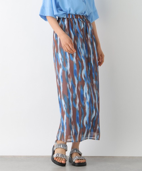 LEPSIM（レプシィム）の「マーブル柄ナロースカート　326085（スカート・レディース・ブラック/ブルー/ライトパープル・FREE）」の11枚目の写真