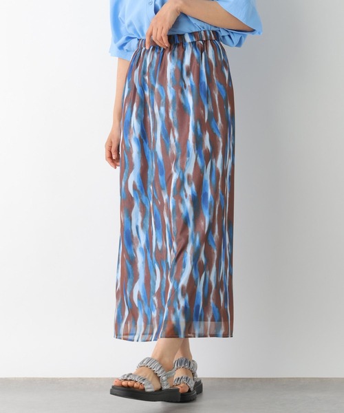 LEPSIM（レプシィム）の「マーブル柄ナロースカート　326085（スカート・レディース・ブラック/ブルー/ライトパープル・FREE）」の10枚目の写真