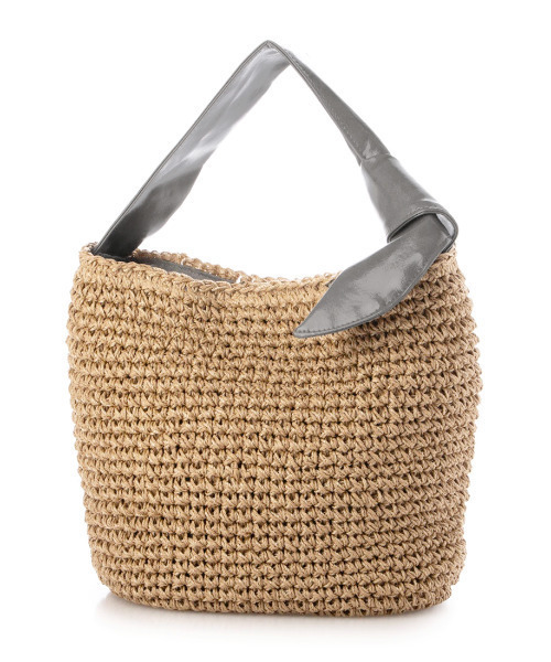 cache cache(カシュ カシュ)の「カシュカシュ cachecache / リボンハンドルクロッシェミニトート(かごバッグ・レディース・キャメル/グレー/イエロー/ブラック・FREE)」の19枚目の写真