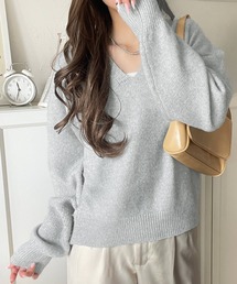【値下げ】 ❗️spademaslie グレー Vネックニットセーター L カラーがグレー／Vネックニットの商品リスト｜BAYCREW\u0027S STORE