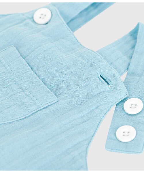PETIT BATEAU(プチバトー)の「ショートサロペット(サロペット/オーバーオール・キッズ・ネイビー/ライトブルー・12MONTH/18MONTH/24MONTH/36MONTH)」の8枚目の写真