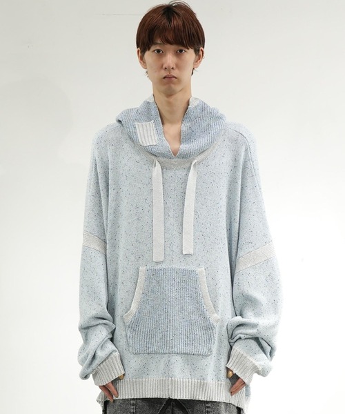 パーカー BASEMARK/ベースマーク/Knit Big Hoodie レディース メンズ セール】BASEMARK/ベースマーク/Knit Big Hoodie（パーカー