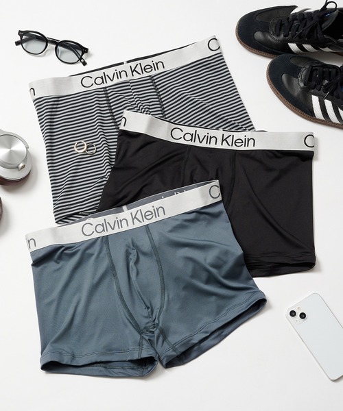 Calvin Klein(カルバン・クライン)の「【Calvin Klein】3パック トランクス TRUNK 3PK(ボクサーパンツ・メンズ・その他2/その他3/マルチ/ブラック・S/M/L)」の2枚目の写真