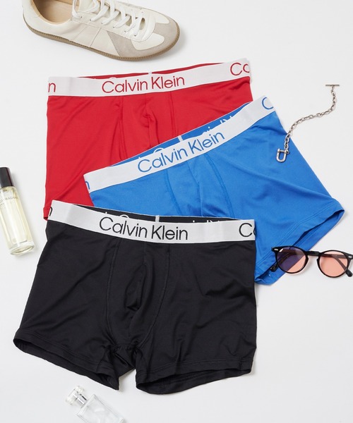 Calvin Klein(カルバン・クライン)の「【Calvin Klein】3パック トランクス TRUNK 3PK(ボクサーパンツ・メンズ・その他2/その他3/マルチ/ブラック・S/M/L)」の4枚目の写真