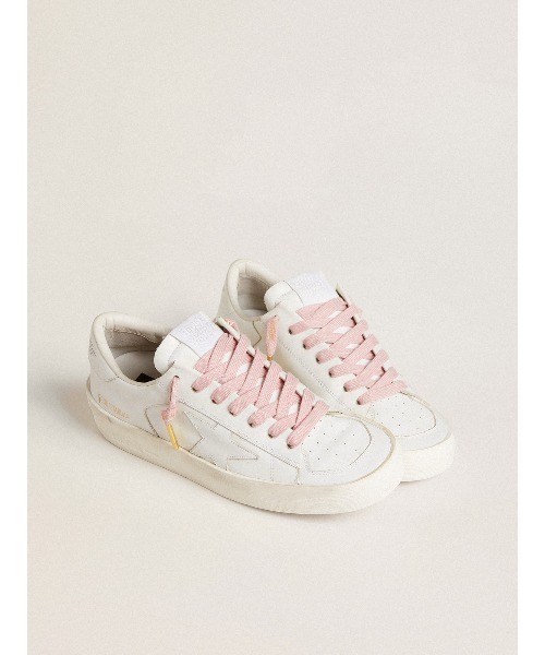 GOLDEN GOOSE（ゴールデングース）の「シューレース GOLDEN GOOSEロゴ（ピンク）（シューズ小物/雑貨・レディース・ピンク・130/110）」の3枚目の写真