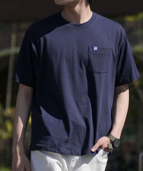HANGTEN（ハンテン）の「【HANGTEN/ハンテン】天竺プリント半袖Tシャツ（Tシャツ/カットソー・メンズ・レッド/ホワイト/ネイビー/グレー系その他2/オフホワイト/グレー系その他・MEDIUM/X-LARGE/LARGE）」の5枚目の写真