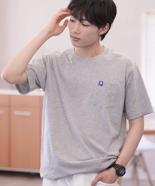 HANGTEN（ハンテン）の「【HANGTEN/ハンテン】天竺プリント半袖Tシャツ（Tシャツ/カットソー・メンズ・レッド/ホワイト/ネイビー/グレー系その他2/オフホワイト/グレー系その他・MEDIUM/X-LARGE/LARGE）」の4枚目の写真