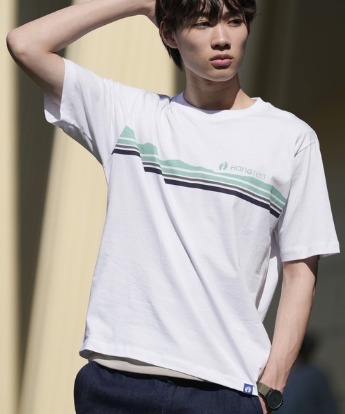 HANGTEN（ハンテン）の「【HANGTEN/ハンテン】天竺プリント半袖Tシャツ（Tシャツ/カットソー・メンズ・レッド/ホワイト/ネイビー/グレー系その他2/オフホワイト/グレー系その他・MEDIUM/X-LARGE/LARGE）」の14枚目の写真