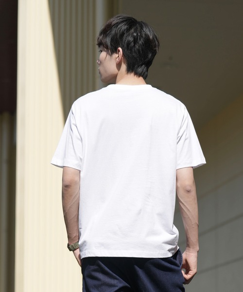 HANGTEN（ハンテン）の「【HANGTEN/ハンテン】天竺プリント半袖Tシャツ（Tシャツ/カットソー・メンズ・レッド/ホワイト/ネイビー/グレー系その他2/オフホワイト/グレー系その他・MEDIUM/X-LARGE/LARGE）」の11枚目の写真