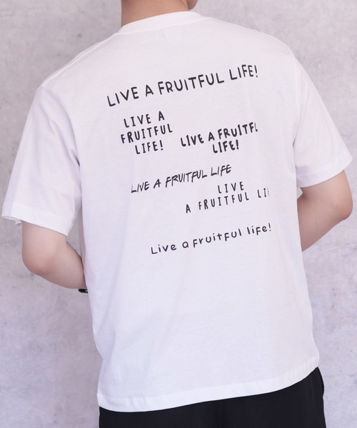 HANGTEN（ハンテン）の「【HANGTEN/ハンテン】天竺プリント半袖Tシャツ（Tシャツ/カットソー・メンズ・レッド/ホワイト/ネイビー/グレー系その他2/オフホワイト/グレー系その他・MEDIUM/X-LARGE/LARGE）」の9枚目の写真