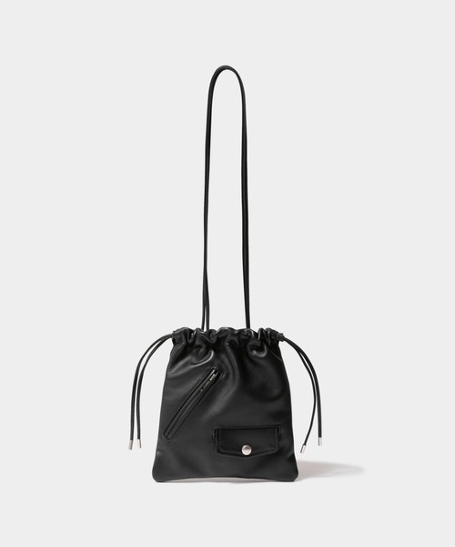 beautiful people(ビューティフルピープル)の「excerption riders drawstring bag(ショルダーバッグ・レディース・ブラック・FREE)」の5枚目の写真