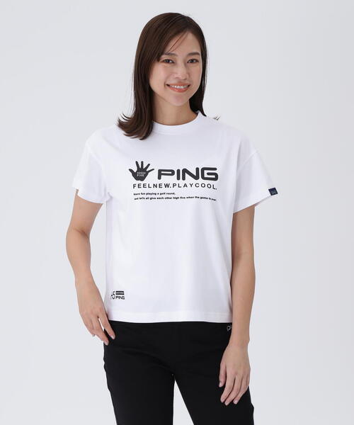 セール】【PING APPAREL】TC天竺 半袖Tシャツ ＜LADIES LINE