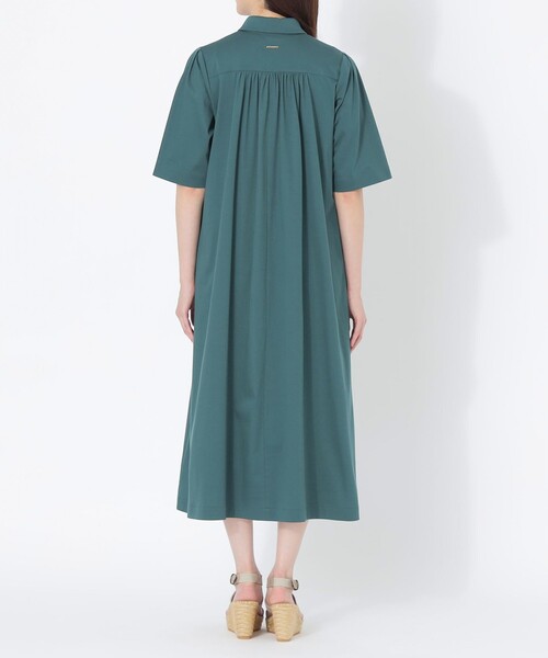 S.ESSENTIALS(エスエッセンシャルズ)の「【DRESOPHY】シャツワンピース(ワンピース・レディース・グリーン系その他4/ダークネイビー・38/36)」の7枚目の写真