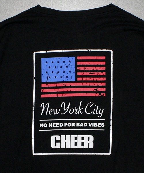 CHEER(チアー)の「バックプリントスウェットビッグトレーナー(スウェット・レディース・ブラック/ホワイト・S/L/M)」の10枚目の写真