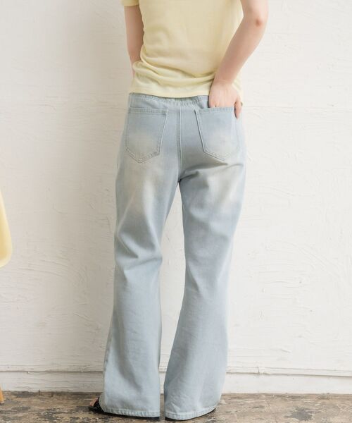 RETRO GIRL（レトロガール）の「フレアデニムPT（デニムパンツ・レディース・ブルー系その他5/ライトグレー/ダークブルー・FREE）」の7枚目の写真