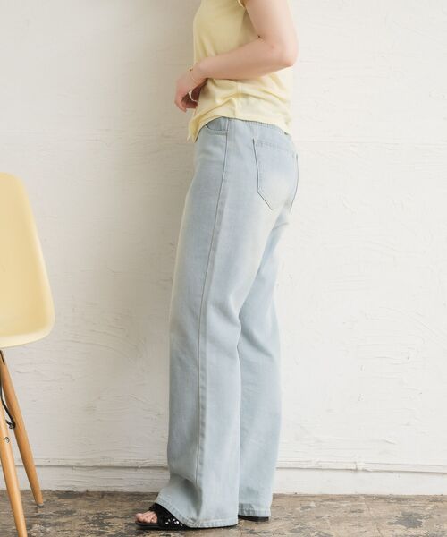 RETRO GIRL（レトロガール）の「フレアデニムPT（デニムパンツ・レディース・ブルー系その他5/ライトグレー/ダークブルー・FREE）」の8枚目の写真