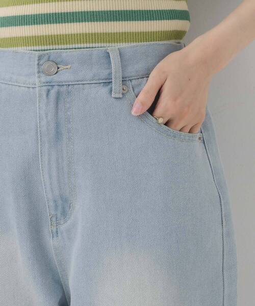 RETRO GIRL（レトロガール）の「フレアデニムPT（デニムパンツ・レディース・ブルー系その他5/ライトグレー/ダークブルー・FREE）」の13枚目の写真