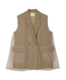 トップス ameri MEDI SHEER DOCKING LADY LIKE VEST Ameri（アメリ）の「MEDI SHEER DOCKING LADY LIKE VEST（ベスト